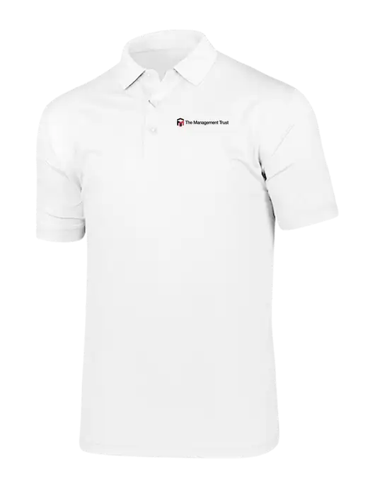 Callaway Vibrant Bright White Ventilated Polo w/The Management Trust Logo