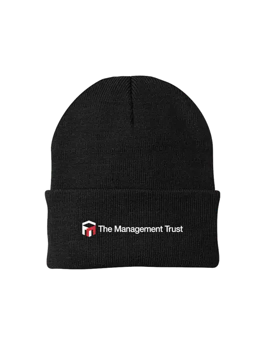 Black Knit Cap w/The Management Trust Logo