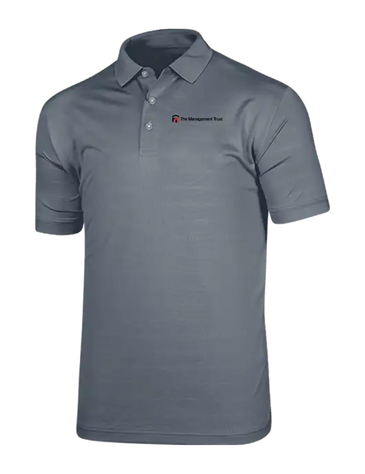 Callaway Vibrant Light Grey Ventilated Polo w/The Management Trust Logo