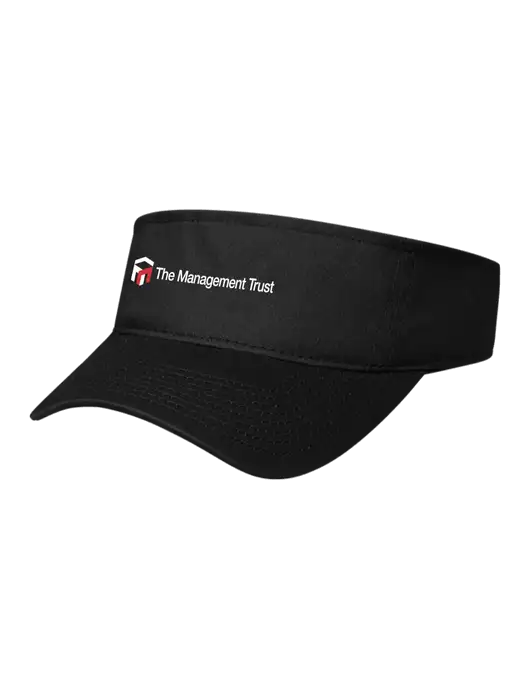 Black Cap Visor w/The Management Trust Logo