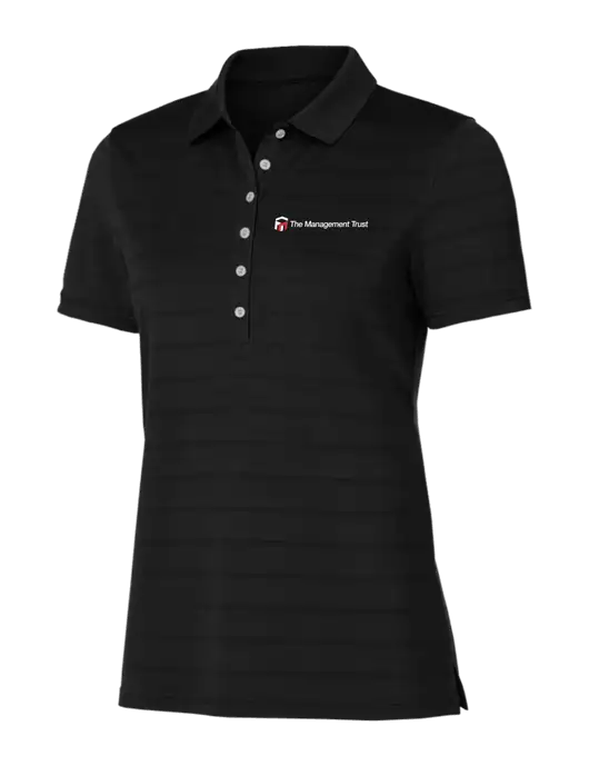 Callaway Womens Black Ventilated Polo w/The Management Trust Logo