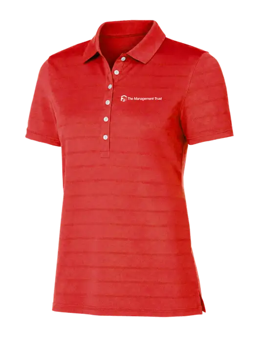 Callaway Womens Red Ventilated Polo w/The Management Trust Logo