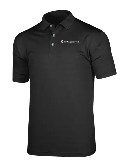 Callaway Vibrant Black Ventilated Polo w/The Management Trust Logo