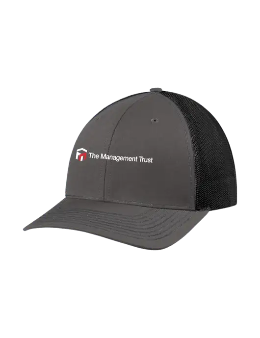 Richardson Adjustable Snapback Original 112 Trucker Cap Dark Grey w/Black Mesh w/The Management Trust Logo