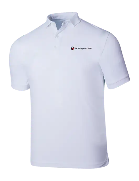 Callaway Ottoman Bright White Polo w/The Management Trust Logo