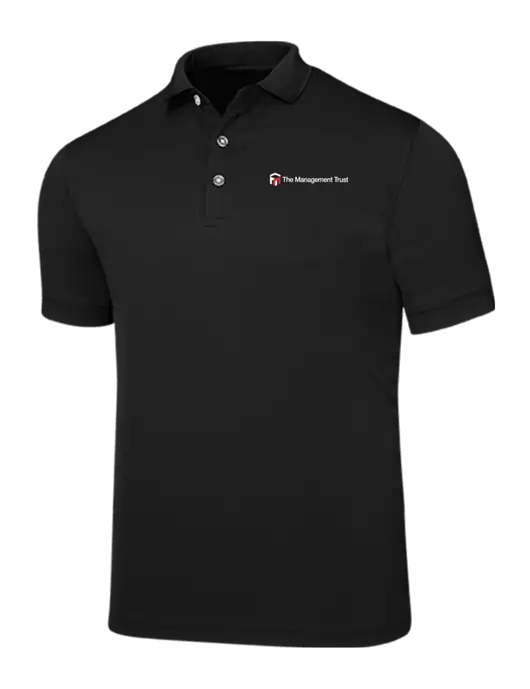 Callaway Ottoman Black Polo w/The Management Trust Logo