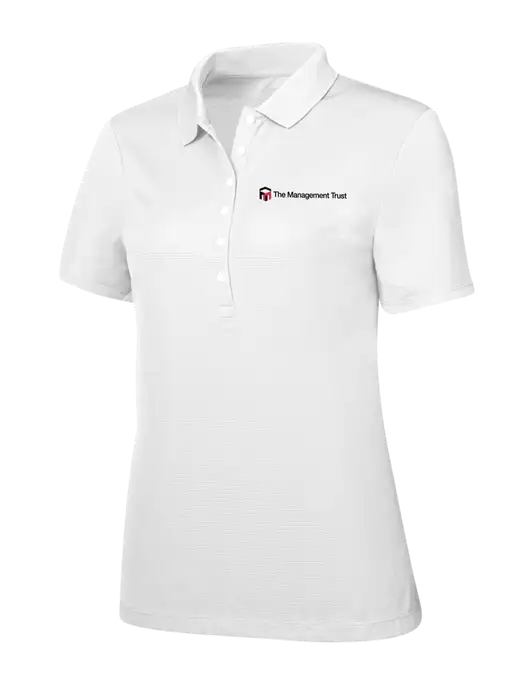 Callaway Womens Ottoman Bright White Polo w/The Management Trust Logo
