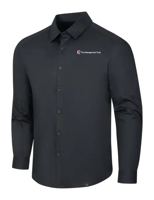 OGIO Black Commuter Woven Shirt w/The Management Trust Logo