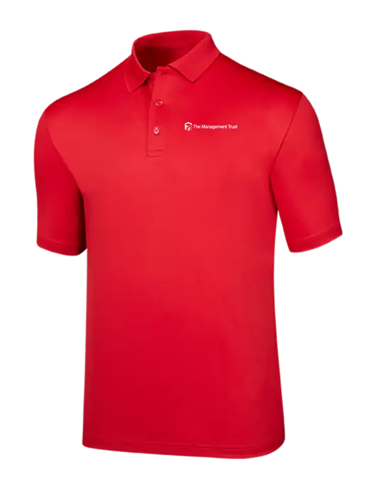 Callaway Opti-Dri Red Chev Polo w/The Management Trust Logo