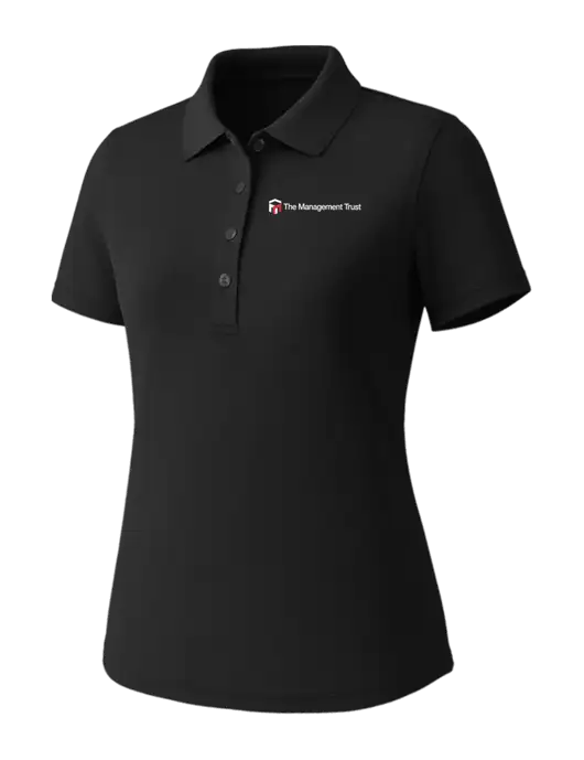 Callaway Womens Core Black Performance Polo w/The Management Trust Logo