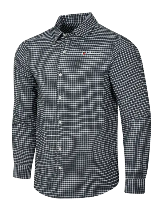 Dark Grey/White City Stretch Shirt w/The Management Trust Logo