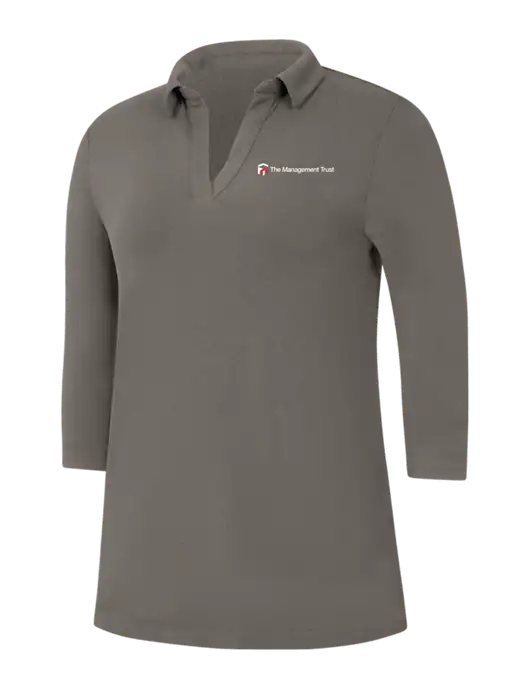 Womens Dark Grey Luxe Knit Tunic w/The Management Trust Logo