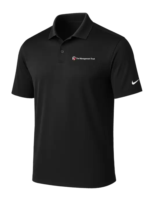 NIKE Black Victory Solid Polo w/The Management Trust Logo