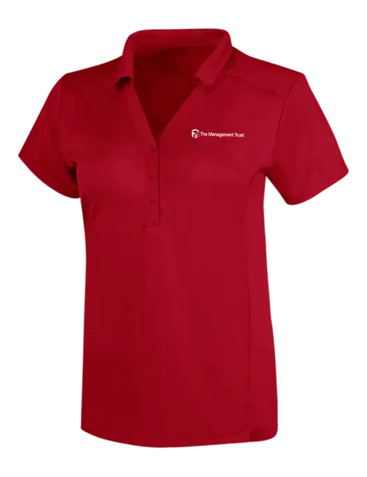 OGIO Red Womens Framework Polo w/The Management Trust Logo