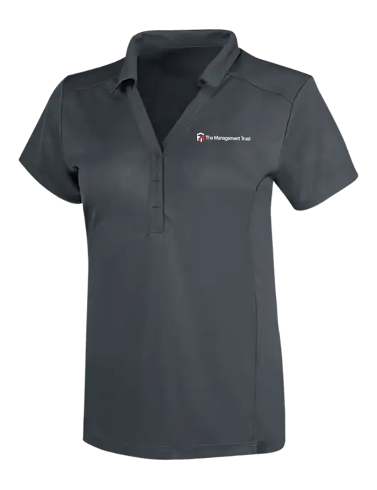 OGIO Dark Grey Womens Framework Polo w/The Management Trust Logo
