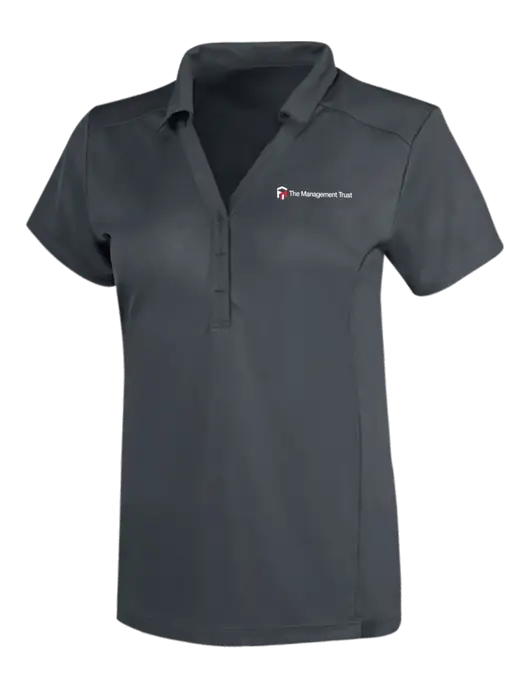 OGIO Dark Grey Womens Framework Polo w/The Management Trust Logo
