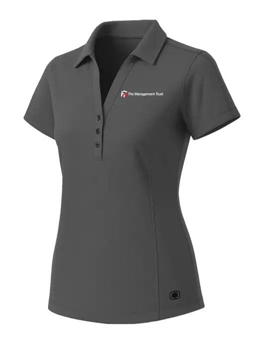 OGIO Womens Medium Grey ONYX Polo w/The Management Trust Logo