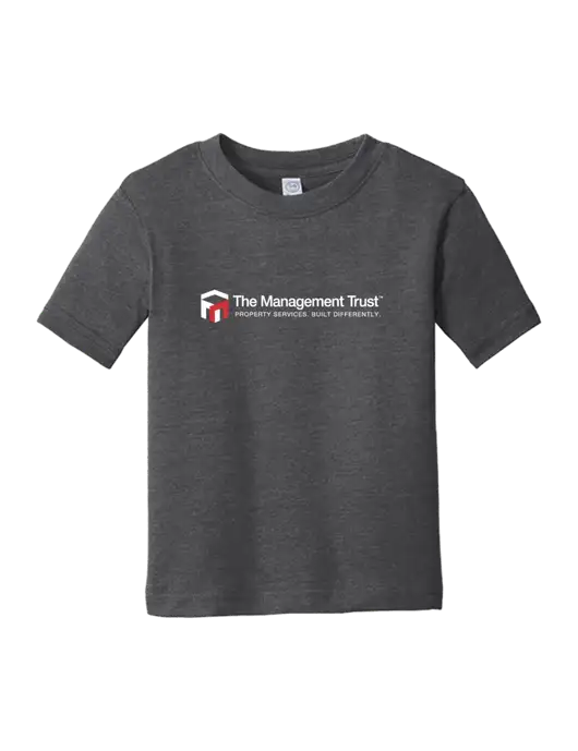 Rabbit Skins Vintage Smoke Toddler Fine Jersey Tee w/The Management Trust Logo