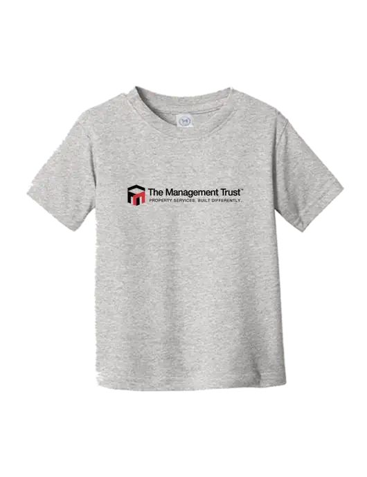 Rabbit Skins Light Grey Heather Toddler Fine Jersey Tee w/The Management Trust Logo