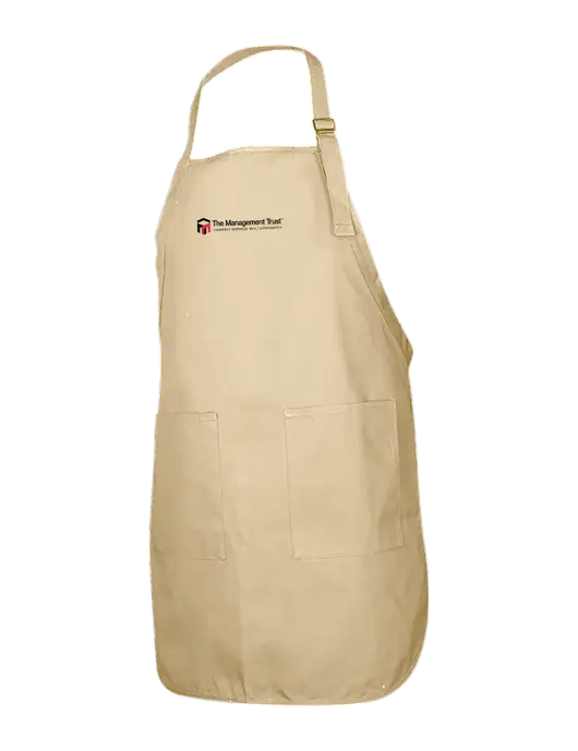 Full-Length Stone Apron With Pockets w/The Management Trust Logo