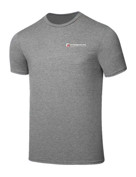 Seriously Soft Grey Frost T-Shirt w/The Management Trust Logo