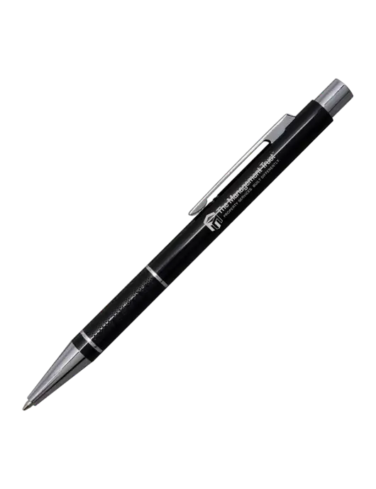 St George Black Pen - Blue Ink w/The Management Trust Logo