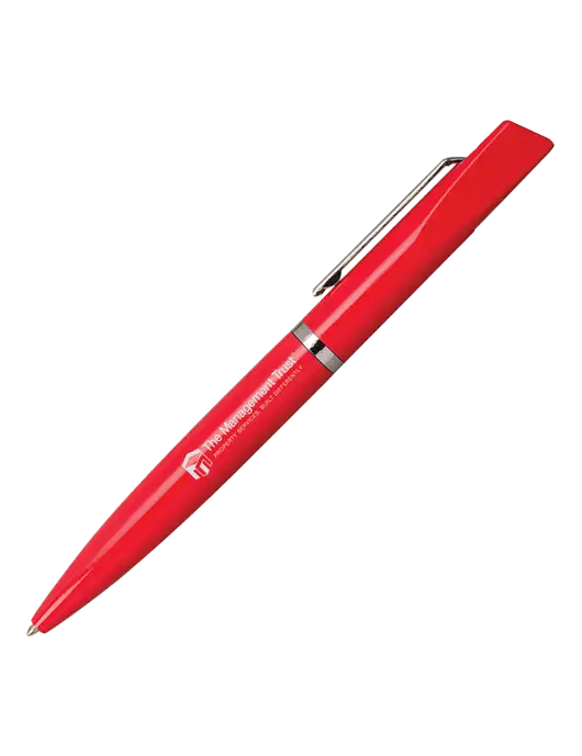 Santos Red Pen - Black Ink w/The Management Trust Logo