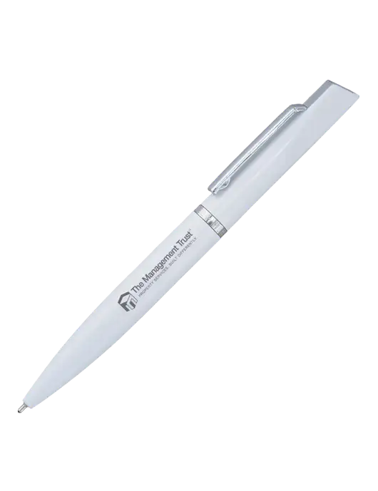 Santos White Pen - Black Ink w/The Management Trust Logo