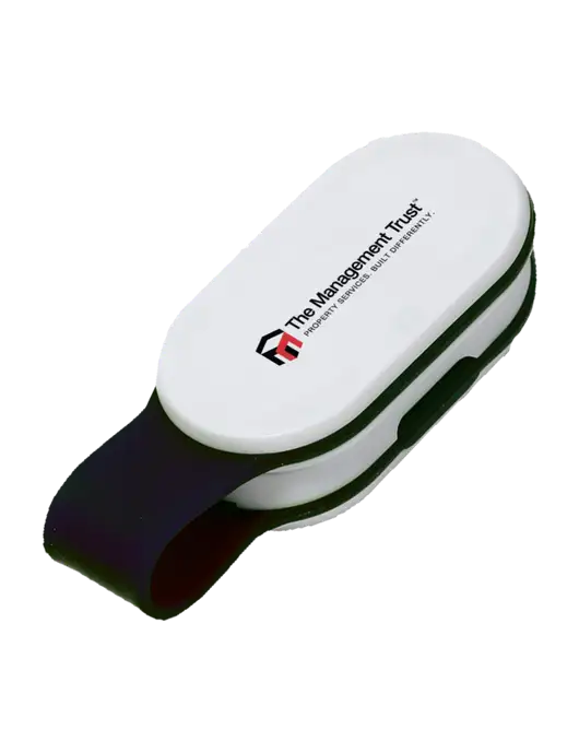 Magna Clip Black Personal Safety Light w/The Management Trust Logo