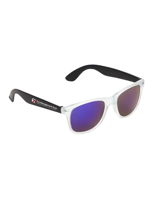 Key West Black Mirrored Sunglasses w/The Management Trust Logo