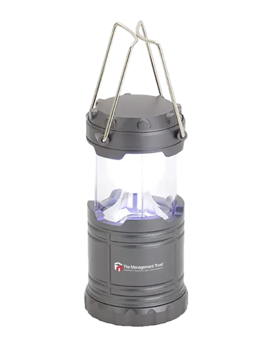 Gunmetal Mini Retro Lantern w/The Management Trust Logo