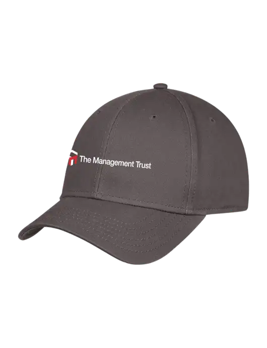 Charcoal Structured Cap Hook & Loop w/The Management Trust Logo