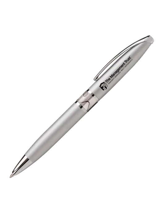 Illusion Silver Pen - Black Ink w/The Management Trust Logo