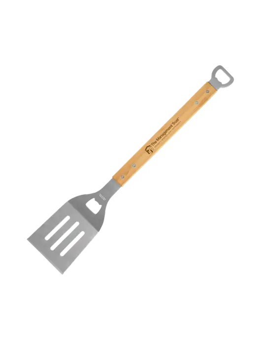 Bamboo BBQ Spatula w/The Management Trust Logo