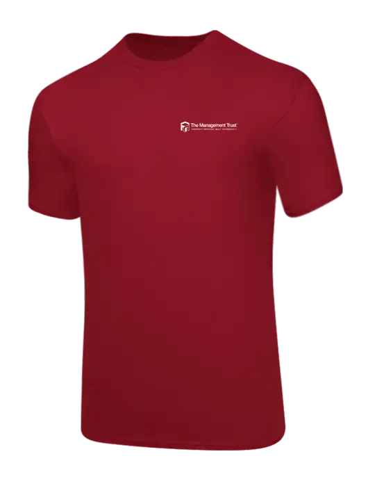Core Blend Red T-Shirt w/The Management Trust Logo