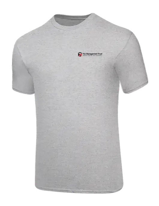 Core Blend Light Grey Heather T-Shirt w/The Management Trust Logo