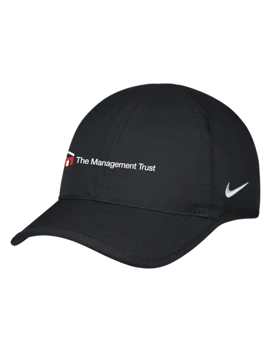 Nike Black Featherlight Cap w/The Management Trust Logo