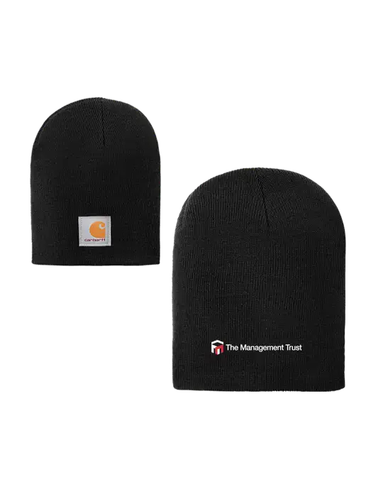 Carhartt Black Acrylic Knit Hat w/The Management Trust Logo