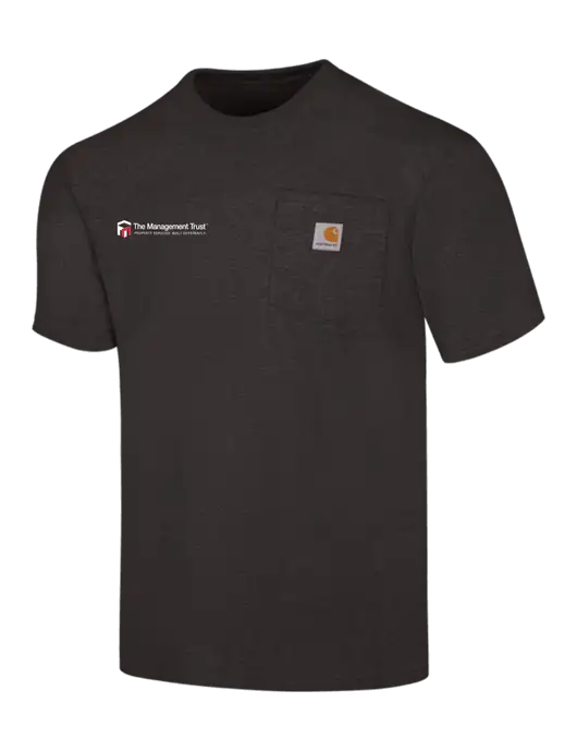 Carhartt Workwear Charcoal Heather Pocket Short Sleeve T-Shirt w/The Management Trust Logo