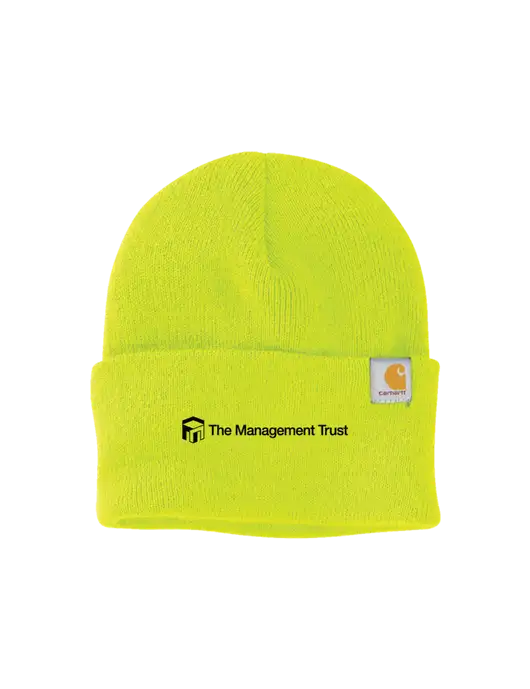 Carhartt Neon Lime Watch Cap 2.0 w/The Management Trust Logo