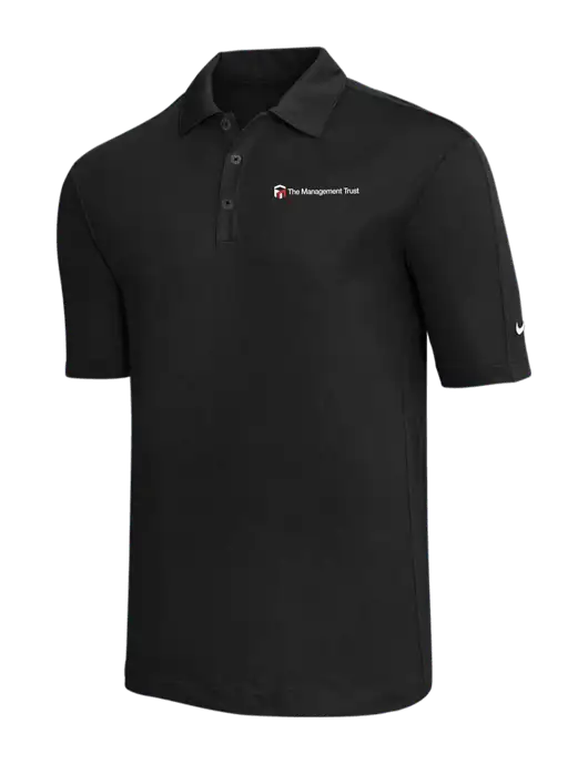 Nike Black Tech Sport Dri-FIT Polo w/The Management Trust Logo