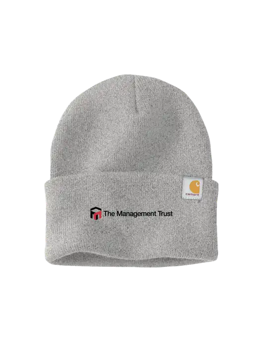 Carhartt Light Grey Heather Watch Cap 2.0 w/The Management Trust Logo