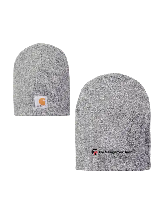 Carhartt Light Grey Heather Acrylic Knit Hat w/The Management Trust Logo