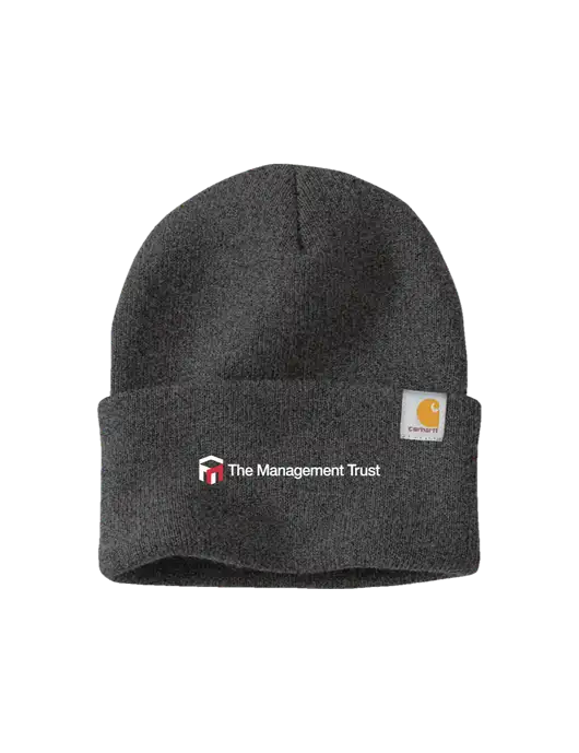Carhartt Dark Grey Watch Cap 2.0 w/The Management Trust Logo