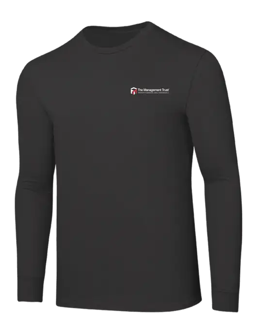 Core Blend Charcoal Grey Long Sleeve Tee w/The Management Trust Logo