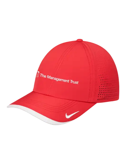 Nike Red/White Dri-FIT Perforated Performance Cap w/The Management Trust Logo