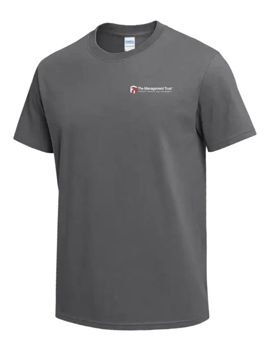 Medium Grey Heavyweight 6.1 oz T-Shirt w/The Management Trust Logo