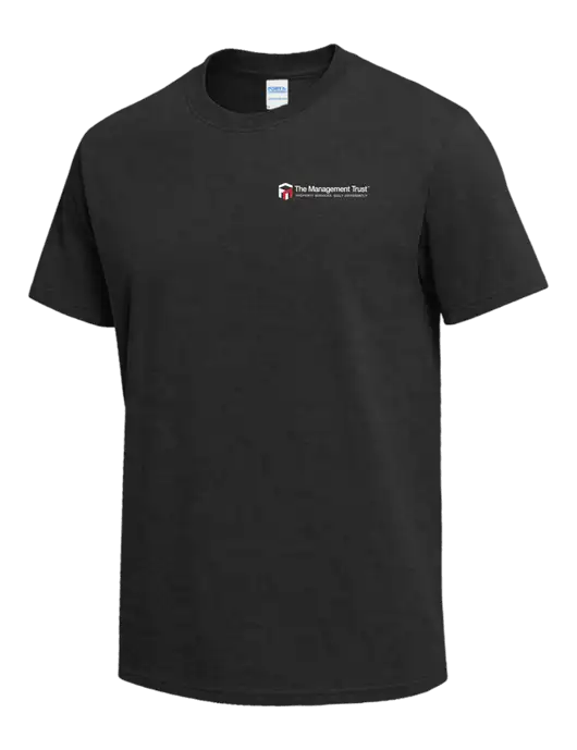 Dark Grey Heather Heavyweight 6.1 oz T-Shirt w/The Management Trust Logo