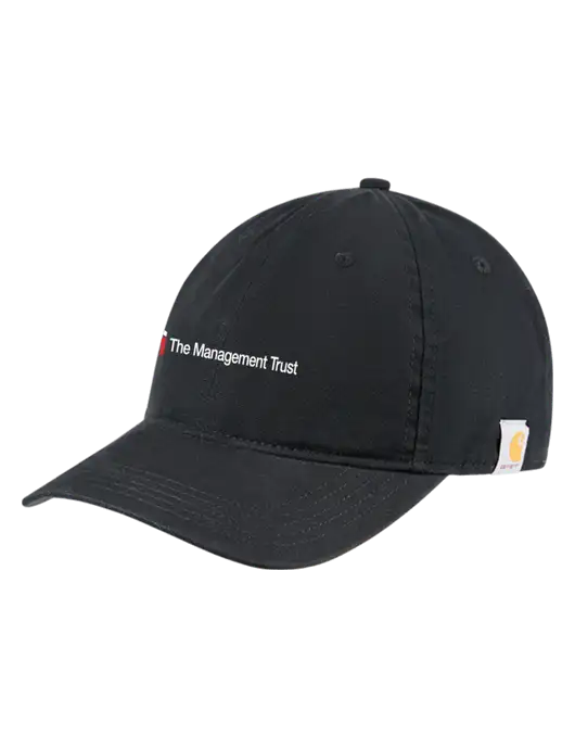 Carhartt Black Cotton Canvas Cap w/The Management Trust Logo