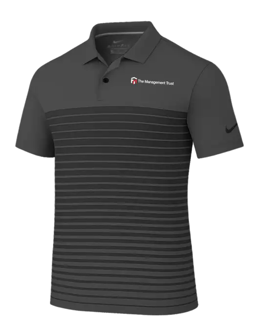 Nike Dark Grey Dri-FIT Vapor Block Polo w/The Management Trust Logo